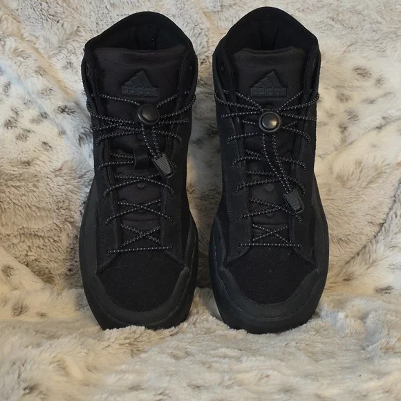 EUC Adidas Znsored Skate High Top Sneakers Sz M 7 W 8.5 Black - Picture 2 of 5